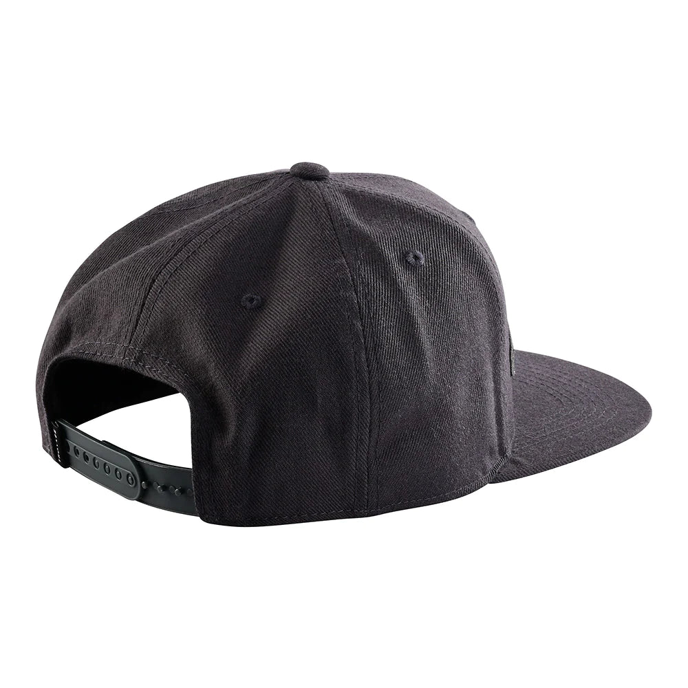 Troy Lee Designs Snapback Hat Signature Dark Gray/Charcoal