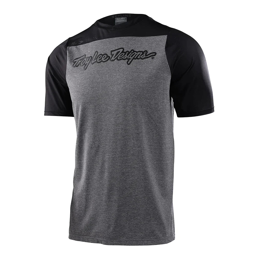 Troy Lee Designs Skyline SS Jersey Signature Heather Gray/Black