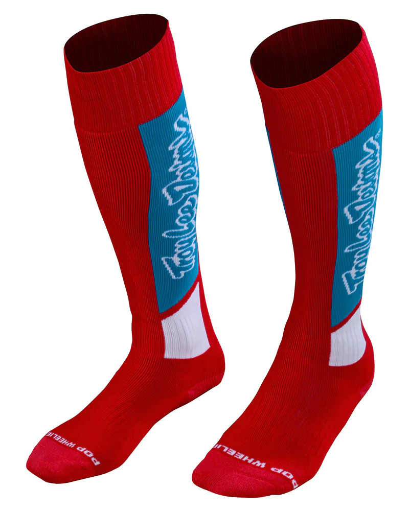 Troy Lee Designs GP MX Coolmax Thick Socks Vox Red