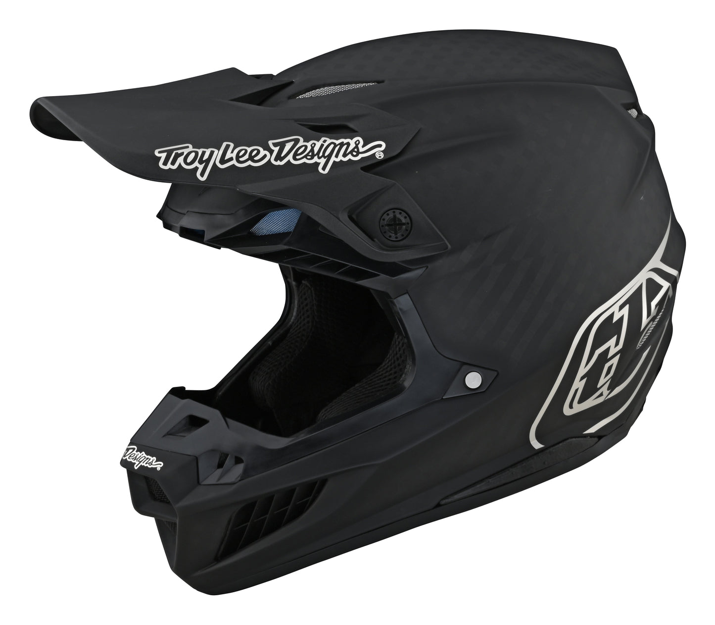 Troy Lee Designs SE5 Carbon Helmet Stealth Black / Chrome