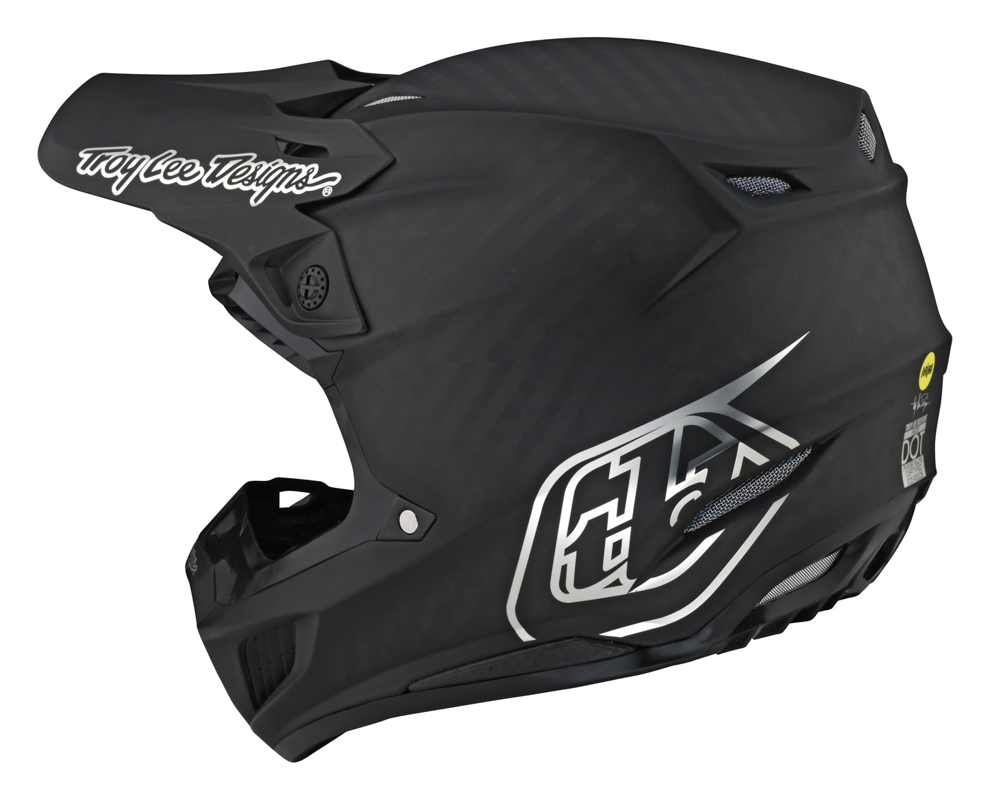 Troy Lee Designs SE5 Carbon Helmet Stealth Black / Chrome