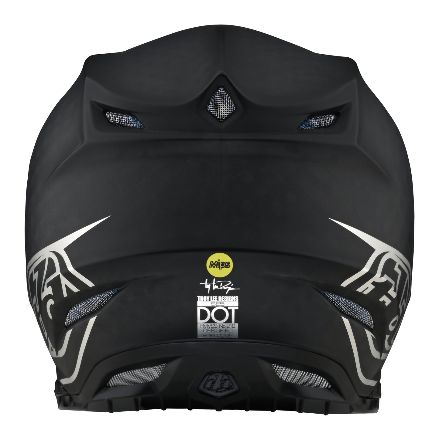 Troy Lee Designs SE5 Carbon Helmet Stealth Black / Chrome