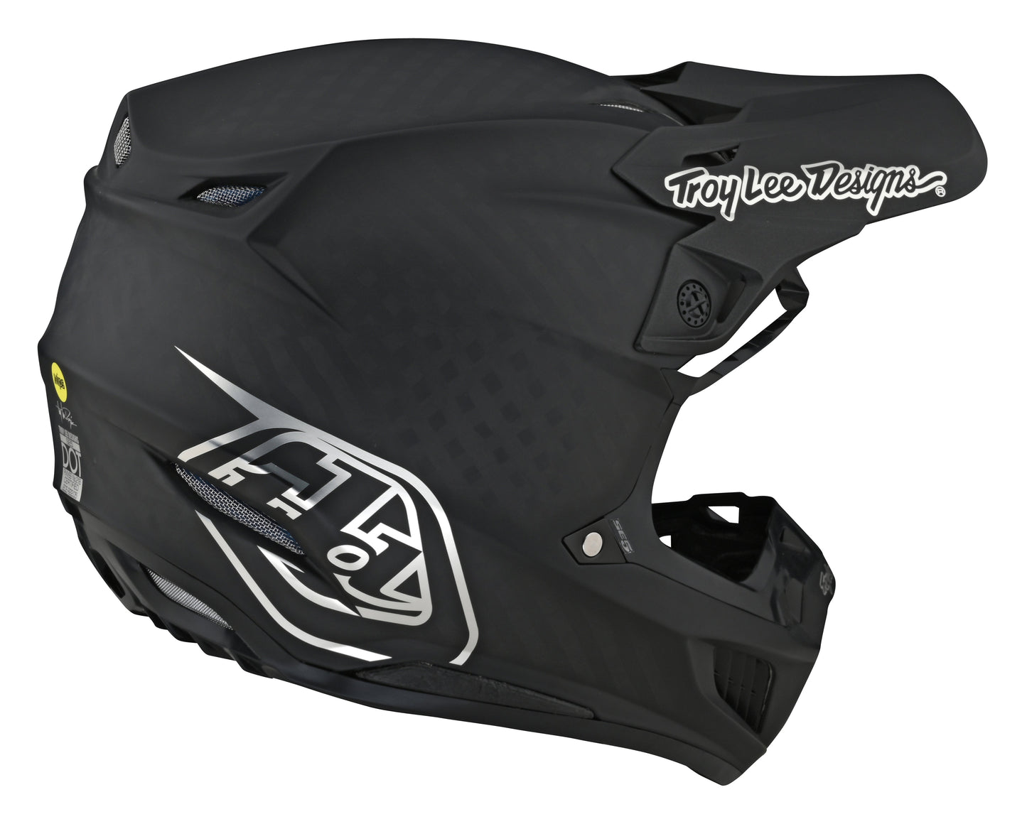 Troy Lee Designs SE5 Carbon Helmet Stealth Black / Chrome