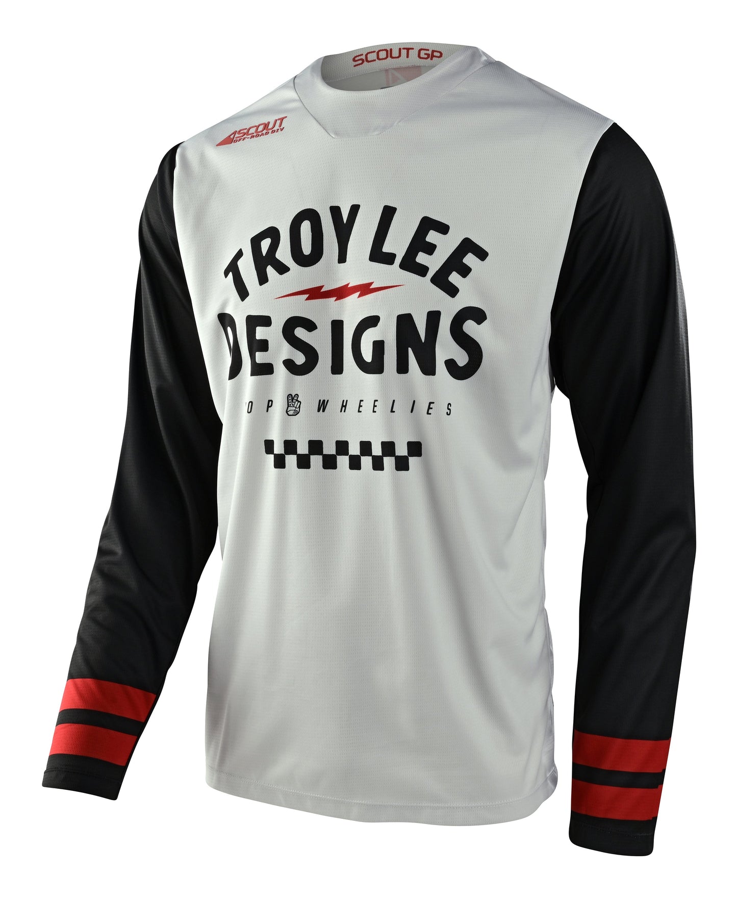 Troy Lee Designs Scout GP Jersey Ride on Charcoal/Vintage White