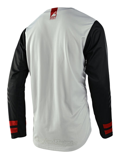 Troy Lee Designs Scout GP Jersey Ride on Charcoal/Vintage White