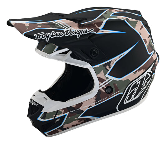 Troy Lee Designs SE4 Matrix Helmet W/Mips Camo Black