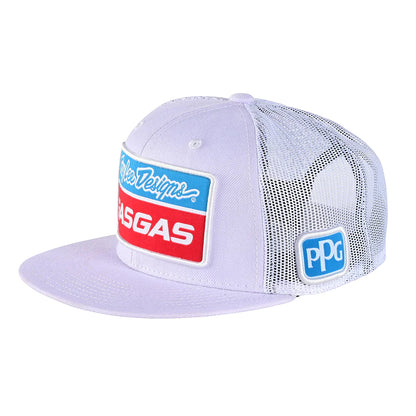 Troy Lee Designs Gasgas Team Snapback Hat White