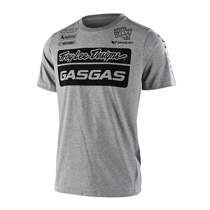 Troy Lee Designs Gasgas Team Short Sleeve T-shirt Heather Gray