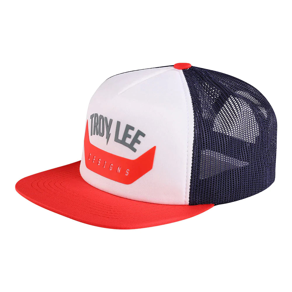 Troy Lee Designs Trucker Snapback Hat Arc Rust/White